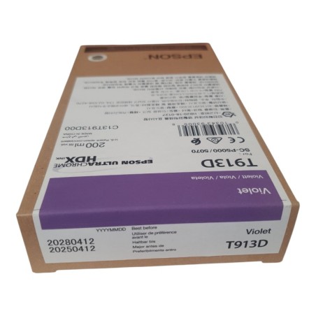 EPSON T913D Violet Cartouche d'encre d'origine BB 2028.04.12
