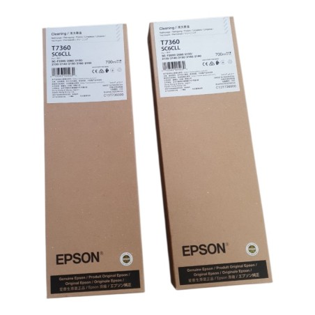 Lot de 2 EPSON T7360/SC6CLL Cartouche de nettoyage d'origine BB 2029.12.18