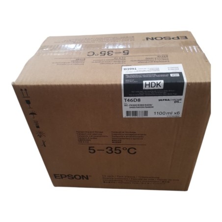EPSON T46D8 High Density Black Cartouche d'encre d'origine BB 2027.05.12 + Puce