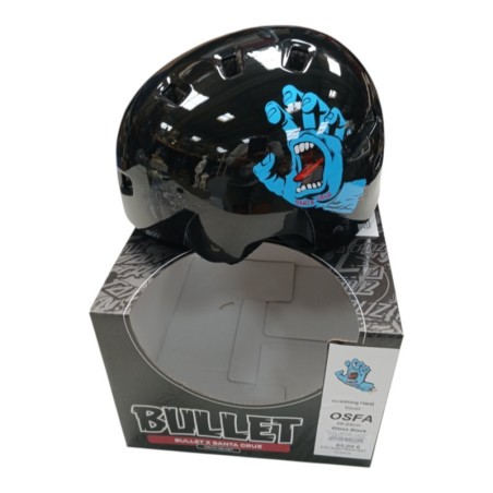 BULLET OSFA CASQUE ENFANT POUR SKATEBOARD NOIR TAILLE 49-54cm