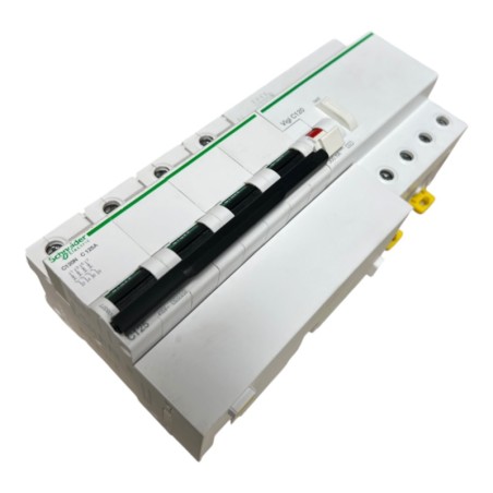 SCHNEIDER ELECTRIC A9N18377 Disjoncteur 4P 125A + A9N18543 Bloc différentiel
