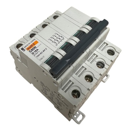 MERLIN GERIN 24617 Multi9 C60N Disjoncteur 4P 16A courbe D