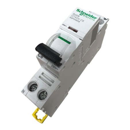 SCHNEIDER ELECTRIC A9P24606 Acti9 iDT40N Disjoncteur modulaire 1P+N 6A courbe C