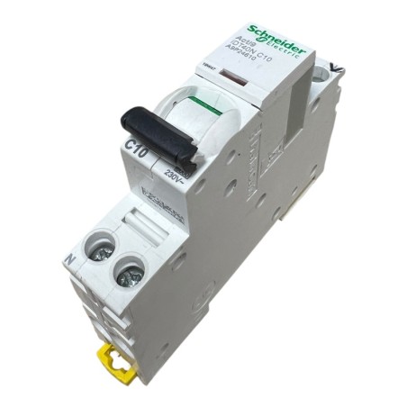 SCHNEIDER ELECTRIC A9P24610 Acti9 iDT40N Disjoncteur modulaire 1P+N 10A Courbe C