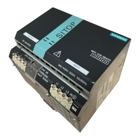 SIEMENS 6EP1436-3BA00 SITOP MODULAR 20 Alimentation stabilisée 3P 400-500VAC/24VDC 20A