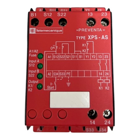 TELEMECANIQUE XPSAS5340 Module de sécurité 48VDC/VAC PREVENTA XPS-AS