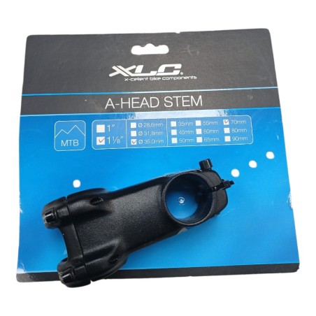 XLC ST-M27 POTENCE A-HEAD ALL MNT  1-1/8" DIAMETRE 35mm 70mm POUR VELO