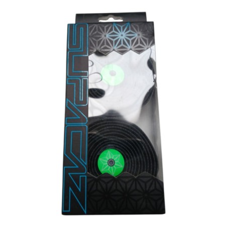 SUPACAZ NEON GREEN GALAXY RUBAN  POUR VELO