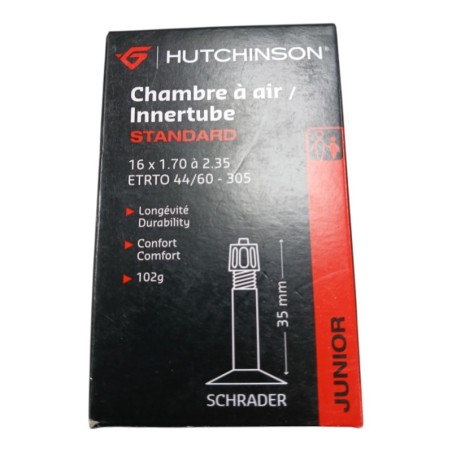 HUTCHINSON JUNIOR CHAMBRE A AIR INNERTUBE STANDARD 16x 1.70 à 2.35 ETRTO 44/60-305