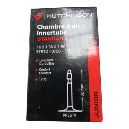 HUTCHINSON JUNIOR CHAMBRE A AIR INNERTUBE STANDARD 16x 1.30 à 1.90 ETRTO 40/50-305