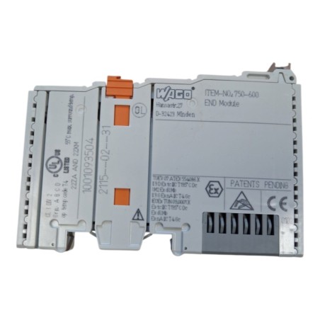WAGO 750-600 Module d'extrémité